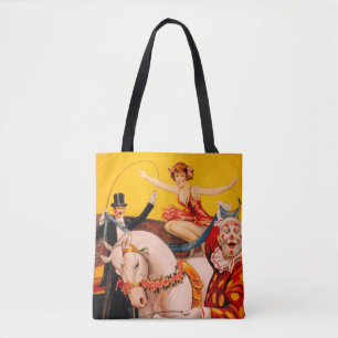 Tote Bag Poster de l'artiste de cirque vintage coloré