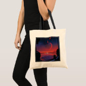 Tote Bag Poster de l'espace rétro - Les spectateurs observe (Devant (produit))