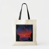 Tote Bag Poster de l'espace rétro - Les spectateurs observe (Devant)