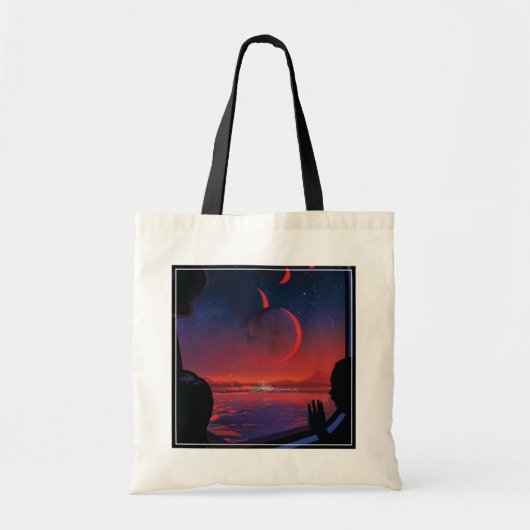 Tote Bag Poster de l'espace rétro - Les spectateurs observe (Devant)