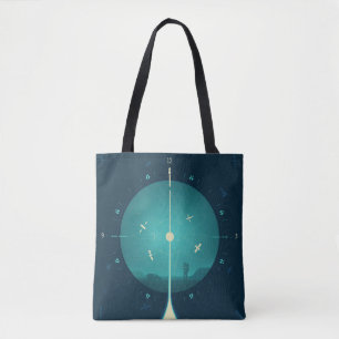 Tote Bag Poster de l'horloge atomique Deep Space, version b
