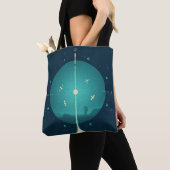 Tote Bag Poster de l'horloge atomique Deep Space, version b (De près)