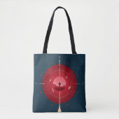 Tote Bag Poster de l'horloge atomique Deep Space, version r (Devant)