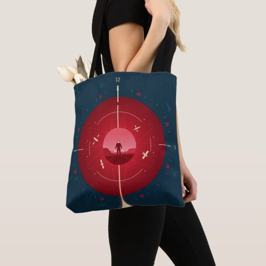 Tote Bag Poster de l'horloge atomique Deep Space, version r (De près)