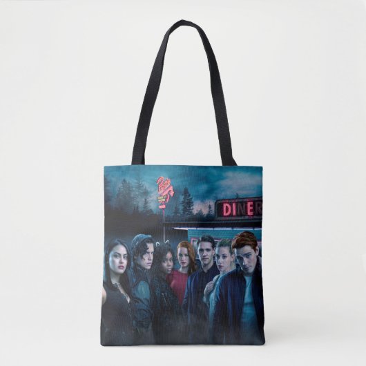 Tote Bag Poster de Riverdale Outside Pop's Diner (Devant)