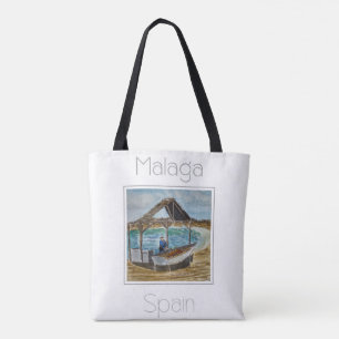 Tote Bag Poster de voyage pour Malaga Espagne