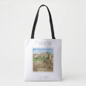 Tote Bag Poster de voyage pour Malaga Espagne (Devant)