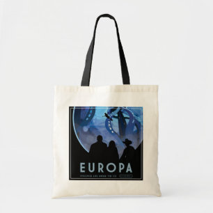 Tote Bag Poster de voyage Retro Space - Jupiter's Moon Euro