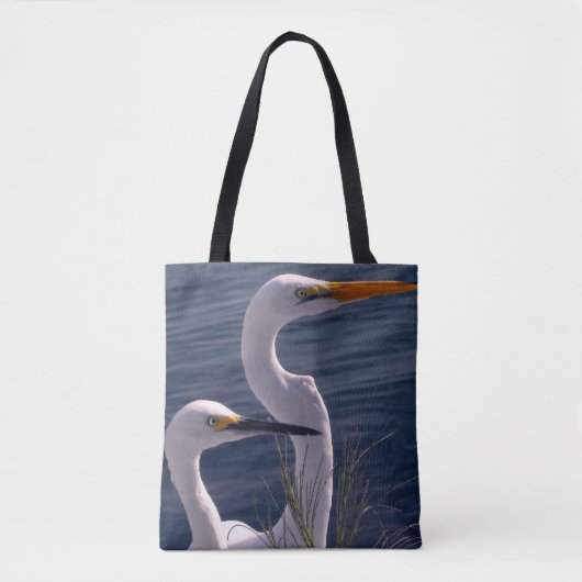 Tote Bag Poster des aigrettes (Devant)