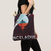 Tote Bag Poster Espace Rétro Mission Cassini À Saturne (De près)