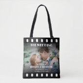 Tote Bag Poster Film Bande Mariage noir et blanc (Devant)