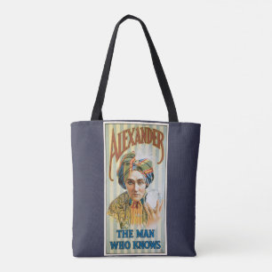 Tote Bag Poster magique vintage, Alexander, l'homme qui con