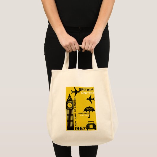 Tote Bag Poster Nostalgalic Retro Airline (Devant (produit))