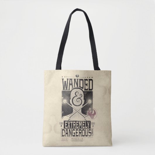 Tote Bag Poster Recherché déambulé et extrêmement dangereux (Devant)