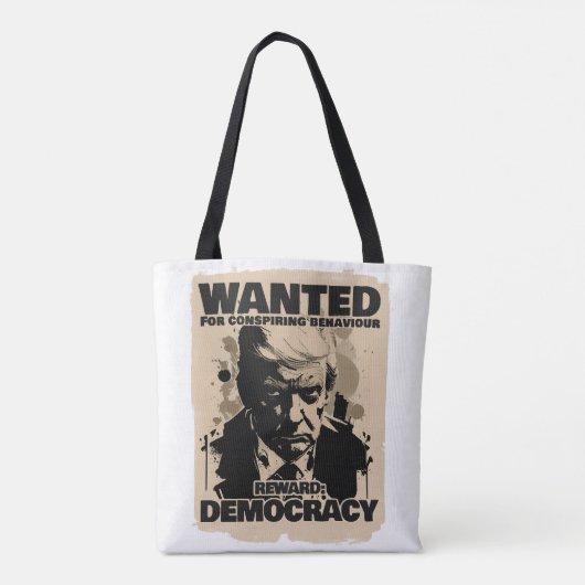 Tote Bag Poster Recherché Donald Trump - Compte Géorgie (Dos)