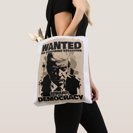 Tote Bag Poster Recherché Donald Trump - Compte Géorgie (De près)