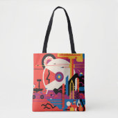 Tote Bag Poster spatial Retro - Programme d'exploration de  (Devant)