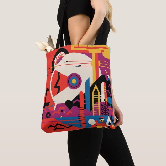 Tote Bag Poster spatial Retro - Programme d'exploration de  (De près)