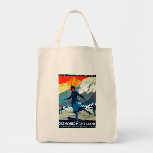 Tote Bag Poster Vintage Chamonix-Mont-Blanc Europe (Devant)