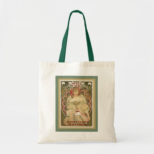 Tote Bag Poster vintage de café (Devant)