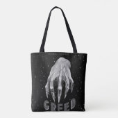 Tote Bag Poster vintage de cupidité (Dos)