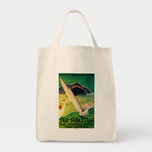 Tote Bag Poster Vintage de Saint-SébastienEurope (Devant)