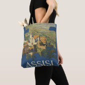 Tote Bag Poster Vintage voyage D'Assise, Italie (De près)
