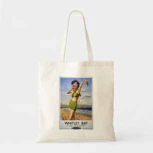 Tote Bag Poster Vintage voyage de Whitley Bay