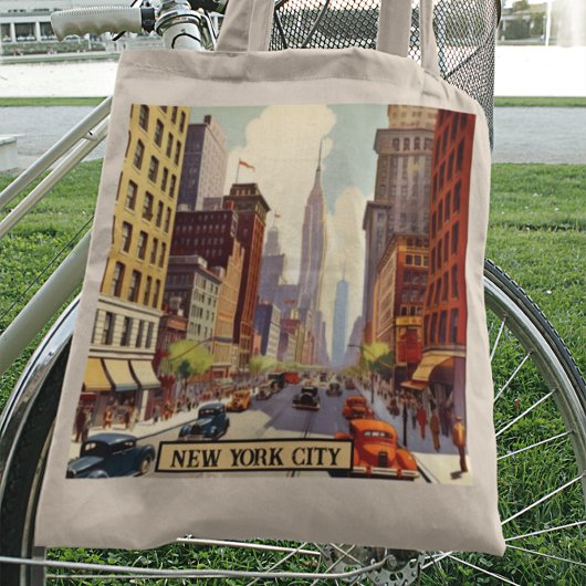 Tote Bag Poster Vintage voyage New York