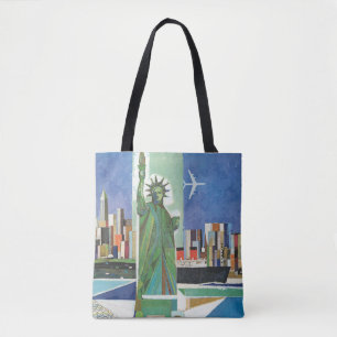 Tote Bag Poster Vintage voyage pour American Airlines
