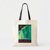 Tote Bag Poster Vintage voyage, Taku Glacier, Alaska (Devant)
