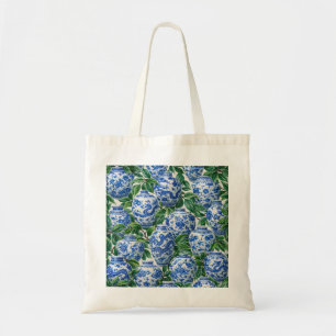 Tote Bag Pot à gingembre en porcelaine chinoise bleue