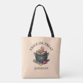 Tote Bag Pot de bonbons Trick or Treat (Dos)