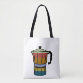 Tote Bag Pot Moka Retro (Devant)