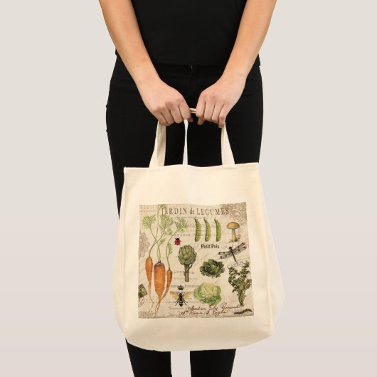 Tote Bag potager français vintage moderne (Devant (produit))