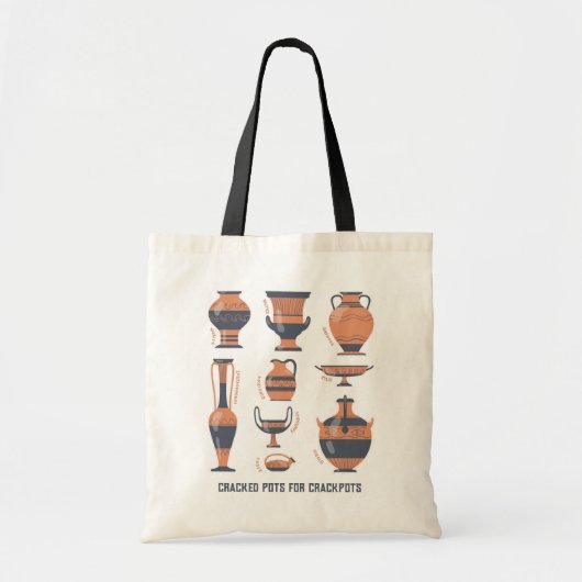 Tote Bag Poterie grecque ancienne : Types de pots (Devant)