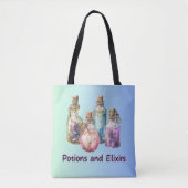 Tote Bag Potions en flacons et élixirs Halloween (Devant)