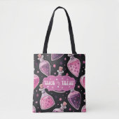 Tote Bag Potions magiques Tic ou traitement rose et violet (Devant)