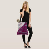 Tote Bag Pots Aqua Purple Aztec Monogram (Sur le modèle)