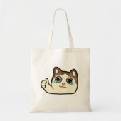 Tote Bag pouce vers le haut en pleurant chat (Devant)