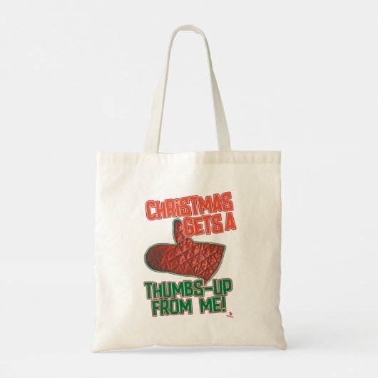 Tote Bag Pouce vers le haut four Mitt Noël Joie saisonnière (Dos)