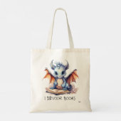Tote Bag *~* Poudre Bleu DRAGON LECTURE devour LIVRES AP88 (Dos)