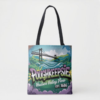Tote Bag Poughkeepsie Graffiti Mural – Hudson Valley Flow  