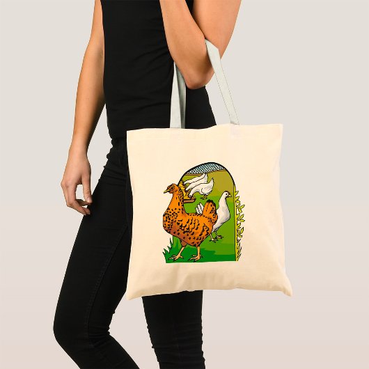 Tote Bag Poulailler de ferme frais Scène champêtre