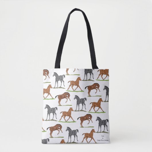 Tote Bag Poulains de cheval (Devant)