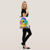 Tote Bag Poulet Bébé Coloré (Sur le modèle)