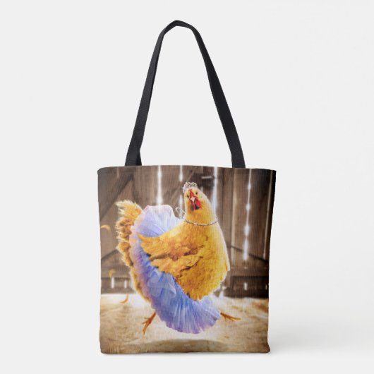 Tote Bag Poulet dans un tutu (Dos)