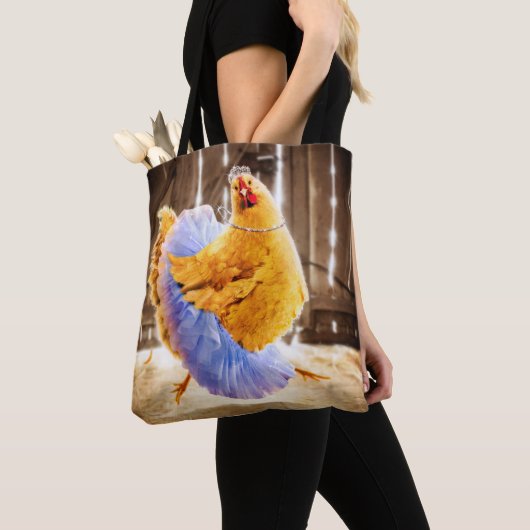 Tote Bag Poulet dans un tutu (De près)