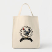 Tote Bag Poulet de coq rustique (Devant)