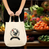 Tote Bag Poulet de coq rustique
